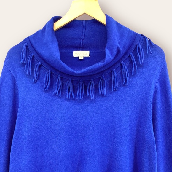 MULTIPLES OVERSIZED FRINGED SWEATER - Picture 3 of 13